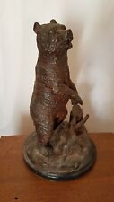 Bronze bear statue. d'occasion  Fayence