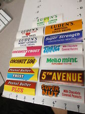 Letrero de tienda LUDEN'S etiqueta estante (1, no todas) 1970 5th Avenue barra de caramelo segunda mano  Embacar hacia Argentina