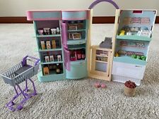 Carro de compras y registro de comestibles vintage Barbie supermercado mini mart segunda mano  Embacar hacia Argentina