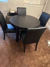 black table 4 chairs for sale  Philadelphia