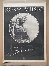 Roxy music siren for sale  CHESTERFIELD