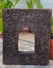 Wooden frame old painted dressing mirror wall hanging mirror hand carved decor for sale  Shipping to South Africa