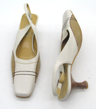 cream kitten heel shoes for sale  MIRFIELD