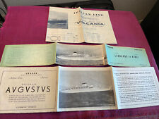 1950s -60s era Italian Line Vulcania/augustus/Leo.da Vinci deck plans for sale  Shipping to South Africa