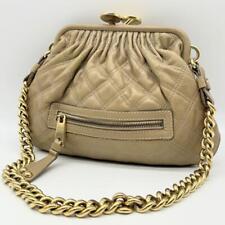 Bolsa de ombro Marc Jacobs 2WAY couro bovino acolchoado bege corrente muito bom estado comprar usado  Enviando para Brazil