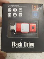 4 in 1 Multi-Function USB Memory Stick Flash Drive Storage 128GB iPhone/Android for sale  Shipping to South Africa