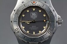 Relógio de quartzo masculino Exc+3 TAG Heuer 3000 Professional 932.206 mostrador cinza 200M comprar usado  Enviando para Brazil