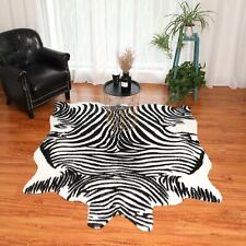 Zebra area rug for sale  Shipping to Ireland