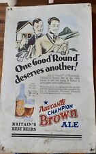 newcastle brown ale sign for sale  LEICESTER