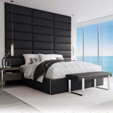 Upholstered Accent Wall Panels-Packs of 4-Easy to Install- Black (4PCS, W: 76cm) for sale  Shipping to South Africa