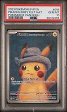 PSA 10 Pikachu z szarym filcowym kapeluszem karta promocyjna 085 - Muzeum Pokemon x Van Gogha na sprzedaż  Wysyłka do Poland