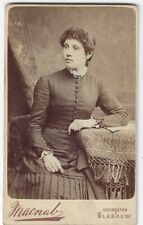 SMART YOUNG VICTORIAN WOMAN, UDDINGSTON GLAS. (REAL PHOTO  CDV PORTRAIT) c1880, used for sale  Shipping to South Africa