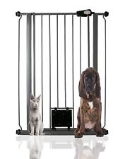 Bettacare Tall Pet Puppy Gate with Cat Flap 75-84cm  Slate Grey RETURN for sale  UK