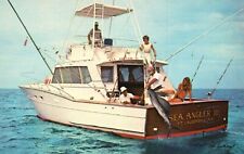 Postcard FL Pompano Beach Sea Angler II Fishing Boat Chrome Vintage PC J5832 for sale  Shipping to South Africa