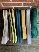 Lote de 6 Cinturones de Karate de Artes Marciales Varios Colores Usados ​​-Talla 6 y 7-Estado segunda mano  Embacar hacia Argentina