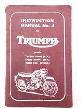 Triumph instruction manual for sale  CREWE