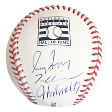 Béisbol Glavine, Maddux, Smoltz Firmado por los Rawlings Oficial del Salón de la Fama de la MLB (JSA) segunda mano  Embacar hacia Mexico