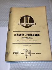 Shop manual massey for sale  Gibson City