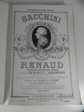 Sacchini renaud tragédie d'occasion  Fontenay-le-Fleury