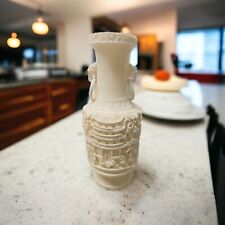 Vaso esculpido à mão em resina marfim com alças Japão Oriental Antigo comprar usado  Enviando para Brazil