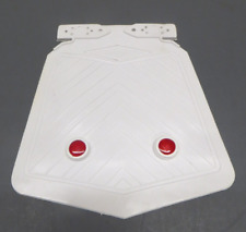 Orig. Italian VESPA/LAMBRETTA  White+Red Gem " REG " Accessory Mud Flap NOS ULMA for sale  Shipping to South Africa