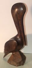 Used, Hand Carved Ironwood Pelican Figure  8 3/4 Tall MCM ** SEE PICS AND DISC** for sale  Shipping to South Africa