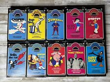 Lote de 10 cintas VHS de dibujos animados de estrellas vintage Betty Boop Felix Popeye Casper segunda mano  Embacar hacia Mexico