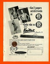 MACHINE A TRICOTER " KNITTAX " PUBLICITE ADVERTISING 1954, usado segunda mano  Embacar hacia Argentina