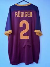 Camisa de futebol masculina Nike XL #2 Rudiger AS Roma 2015/16 Home  comprar usado  Enviando para Brazil