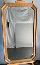 Uttermost Co. Large Vintage Oak Wood Framed Beveled Edge Mirror 21" x 37" for sale  Shipping to South Africa