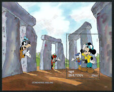 BHUTAN, SCOTT # 970, MINI FOLHA DISNEY 1991 MARAVILHAS DO MUNDO, STONEHENGE INGLATERRA comprar usado  Enviando para Brazil