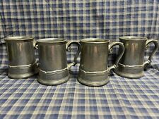 Vintage Wilton Armetale Pewter Beer Stein Lot, French Country, USA, 1970’s, used for sale  Shipping to South Africa