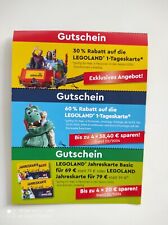 Legoland gutschein 3st gebraucht kaufen  Donauwörth