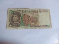Banconota 5000 lire usato  La Maddalena
