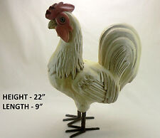 EXQUISITE WOOD COCKEREL,HAND CARVED IN COSTA RICA 22" x 9" KILN DRIED ,EXDISPLAY for sale  Shipping to South Africa