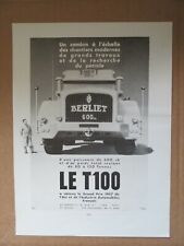 Publicite 1958 berliet d'occasion  Cherbourg-Octeville-