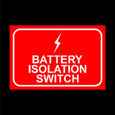 Battery isolation switch for sale  CARDIFF