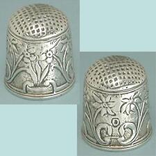 Used, Vintage Sterling Silver Daffodils Thimble * Continental * 20th Century  for sale  Midlothian