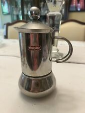 FRABOSK STAINLESS STEEL STOVE TOP ESPRESSO / COFFEE MAKER 8 1/2" H MADE IN ITALY for sale  Shipping to South Africa