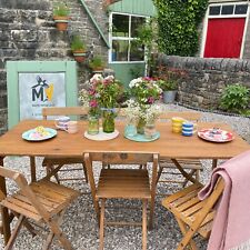 Rustic trestle table for sale  STOKE-ON-TRENT