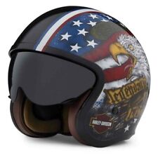 Capacete Harley-Davidson unissex Gavin protetor solar M06 3/4 águia careca médio 57-58 cm comprar usado  Enviando para Brazil