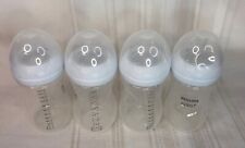 Used, Philips AVENT Natural Baby Bottles x4 Natural Response Nipple, Clear, 9oz Stage3 for sale  Shipping to South Africa