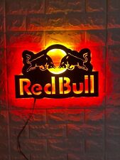 Placa de Led Red Bull, Decoração de Parede de Madeira Redbull, Decoração de Parede Iluminada, Presente Redbull comprar usado  Enviando para Brazil