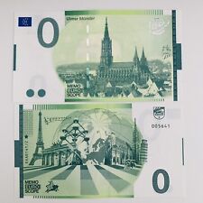 0 Euro MEMO Euro-Ulm-EAAB 141/2 - 0 Euro memo ticket til salg  Sendes til Denmark