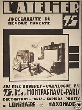 1930 advertising atelier d'occasion  Expédié en Belgium