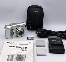 Câmera Digital Nikon Coolpix P2 5.1MP com 2 Batt, Carregador, Cartão SD Manual Exc++ comprar usado  Enviando para Brazil