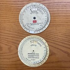 2 C-Thru Ruler Company Proportional Scale PS 79 Vintage Wheel Gauge Item Wheel for sale  Shipping to South Africa