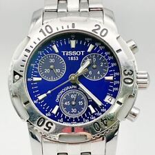 Relógio Tissot cronógrafo Prs200 prata mostrador azul marinho bateria substituída funcionando I, usado comprar usado  Enviando para Brazil