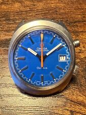omega chronostop vintage watch quality blue dial top condition usato  Italia
