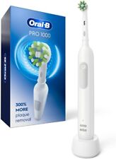 Cepillo de dientes eléctrico recargable Oral-B Pro 1000 - blanco, sin cabezal de cepillo segunda mano  Embacar hacia Mexico
